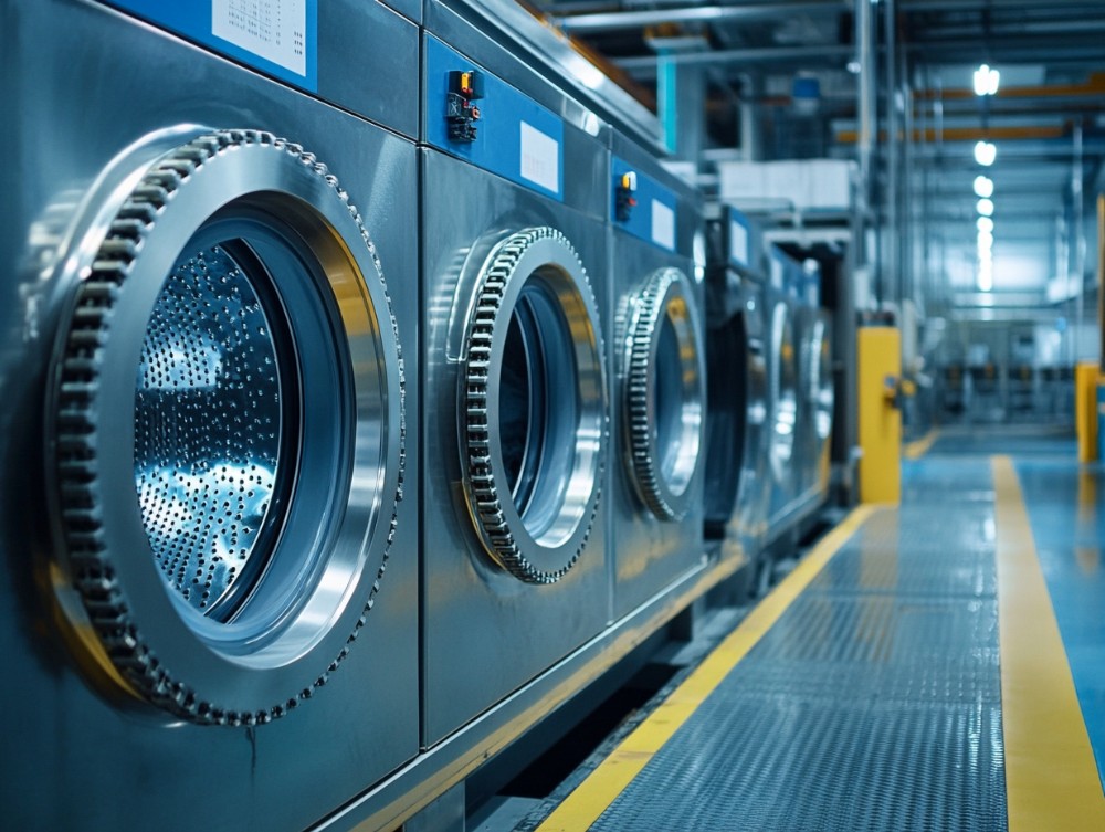 珠江洗滌設備隔離式工業洗衣機廠成功案例